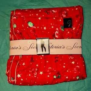 Women's Victoria's secret lounge pants brand new size S color red, flower design